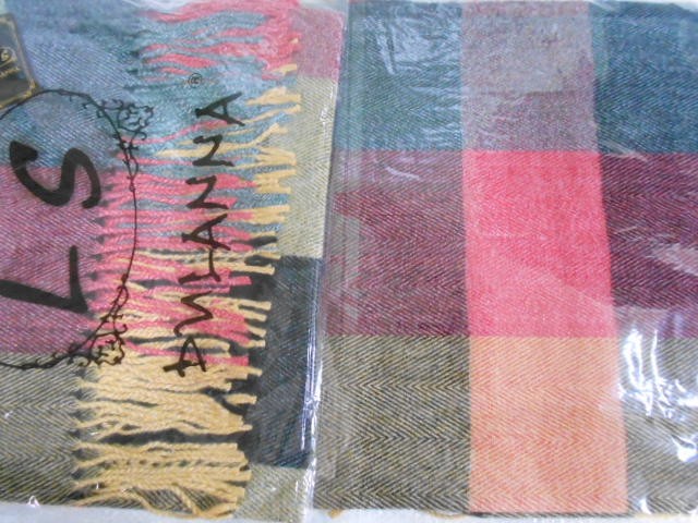  Клетка платок меланж