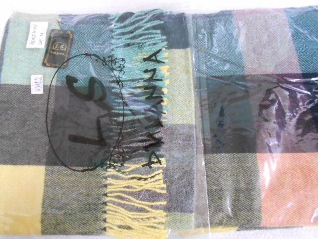  Клетка платок меланж