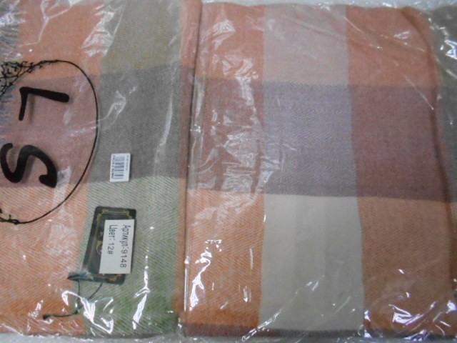  Клетка платок меланж