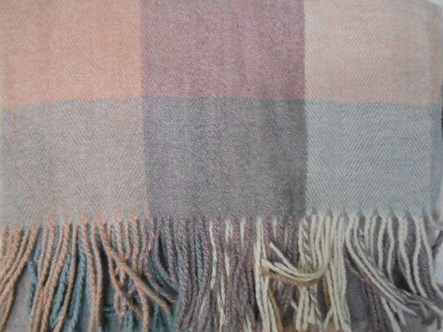  Клетка платок меланж