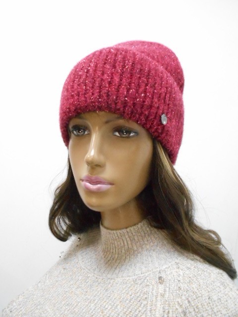  Амели шапка с люрексом