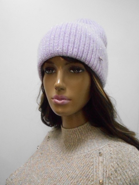  Амели шапка с люрексом