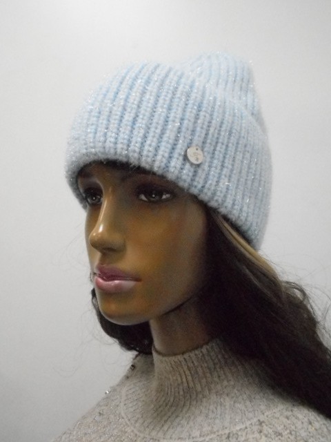  Амели шапка с люрексом