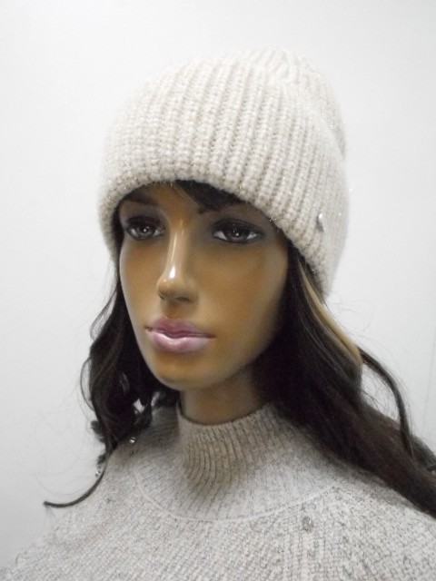  Амели шапка с люрексом