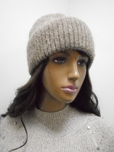  Амели шапка с люрексом