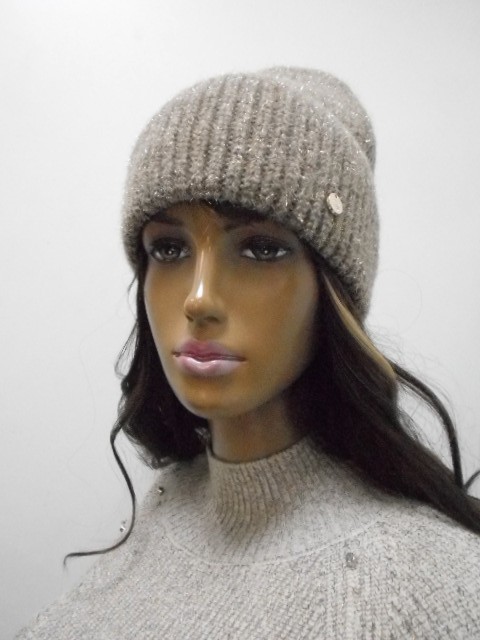  Амели шапка с люрексом