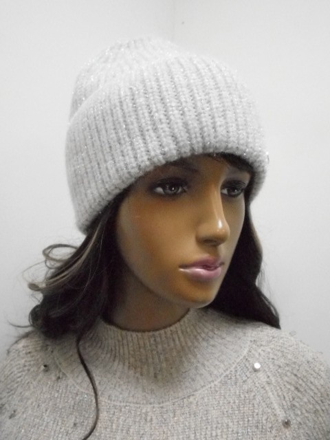  Амели шапка с люрексом