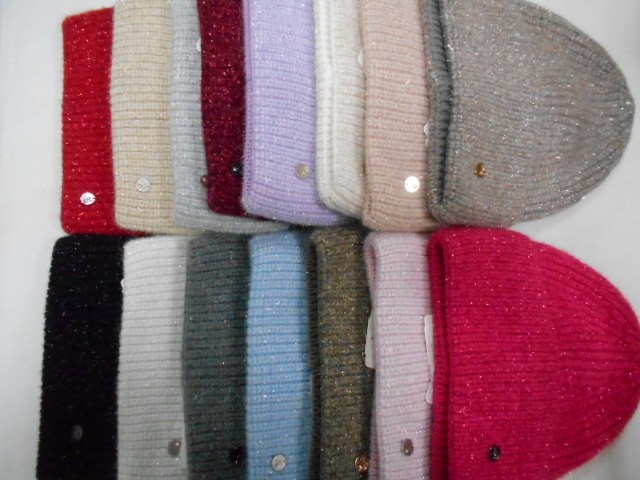  Амели шапка с люрексом