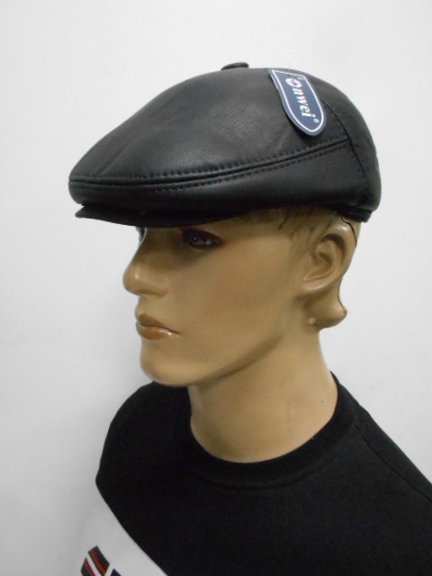  Кепка муж. кожа 