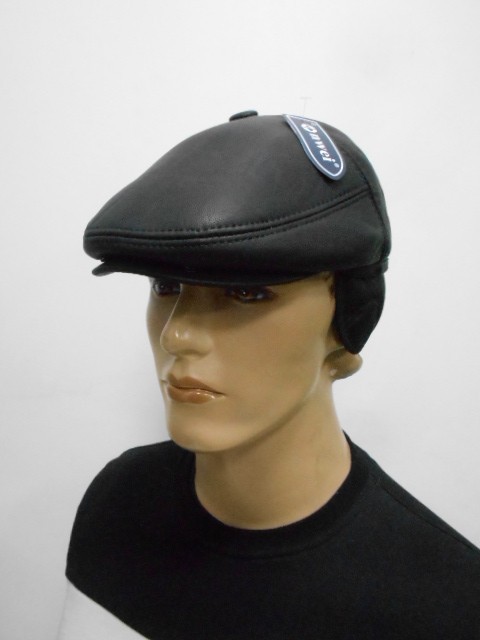  Кепка муж. кожа 