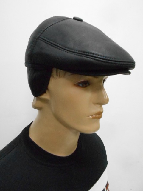  Кепка муж. кожа 