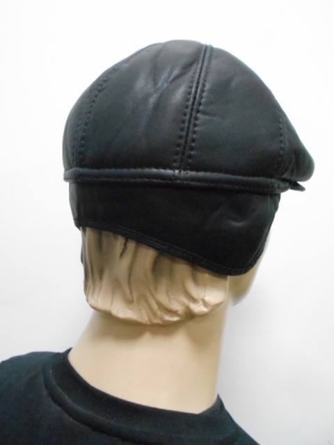  Кепка муж. кожа 