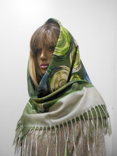  Круги+абстракция платок