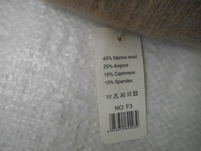  варежки жен. шерсть Мериноса