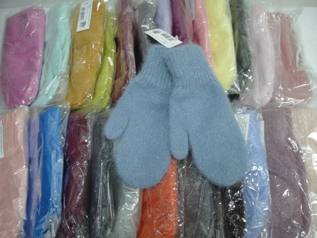 варежки V26 ангора+люрекс