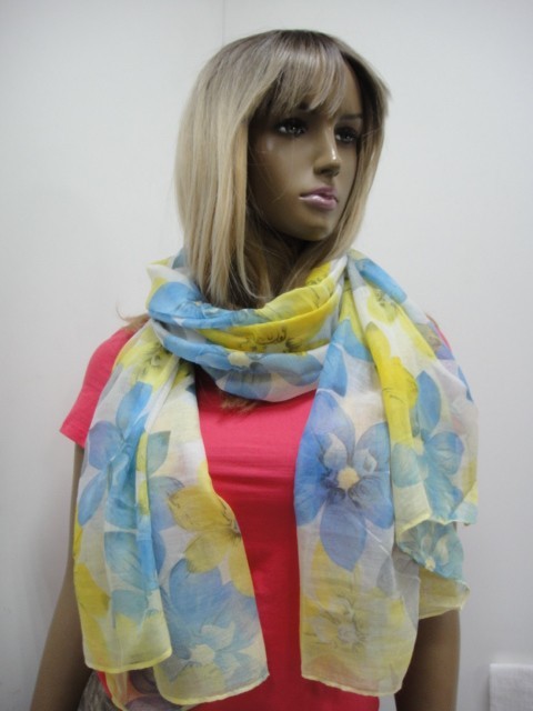  3D цветы шарфик