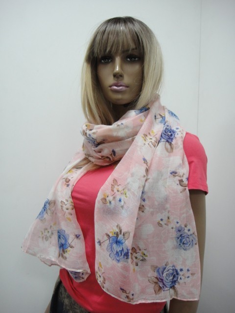  3D цветы шарфик