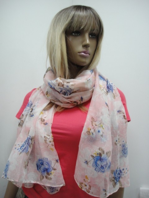  3D цветы шарфик