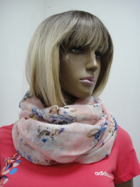  3D цветы шарфик