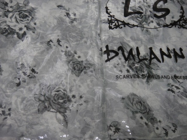  3D цветы шарфик