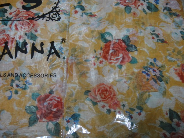  3D цветы шарфик