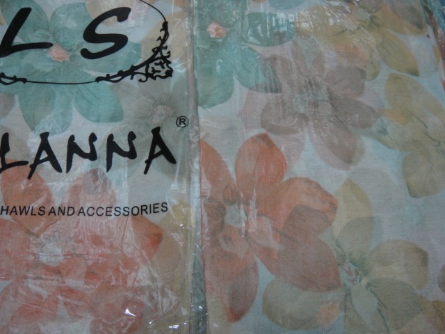  3D цветы шарфик