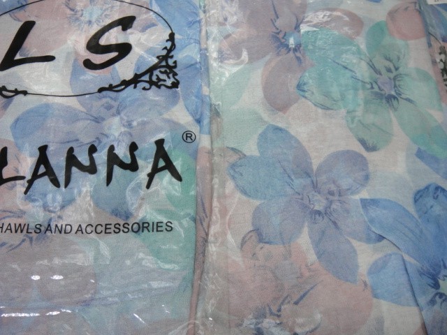  3D цветы шарфик