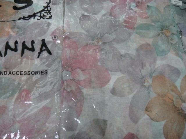  3D цветы шарфик