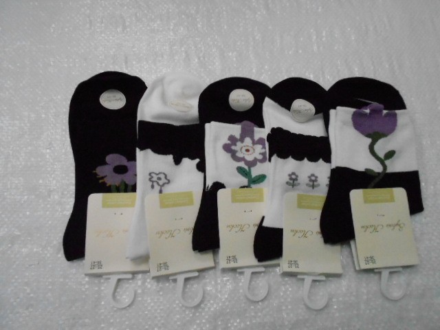  Носки жен.  цветы