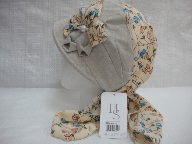 Кепка-бандана лён