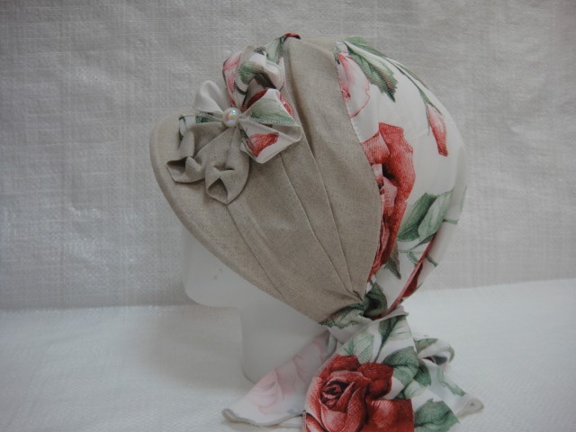 Кепка-бандана лён