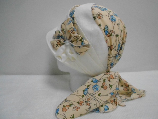 Кепка-бандана лён