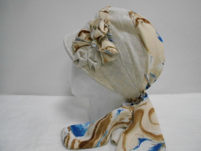 Кепка-бандана лён