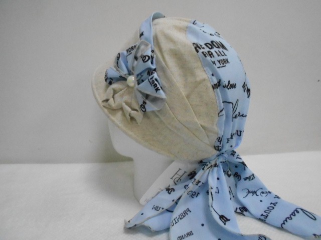 Кепка-бандана лён