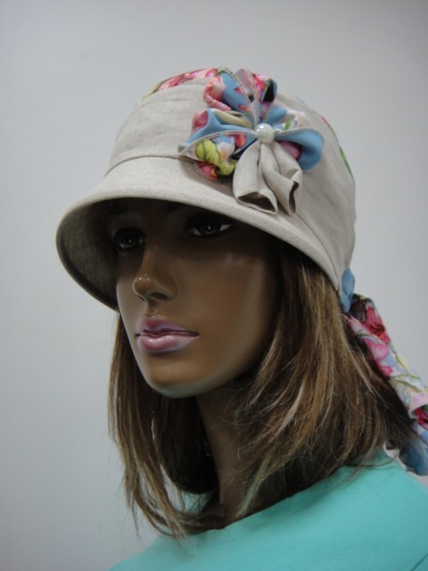 Кепка-бандана лён