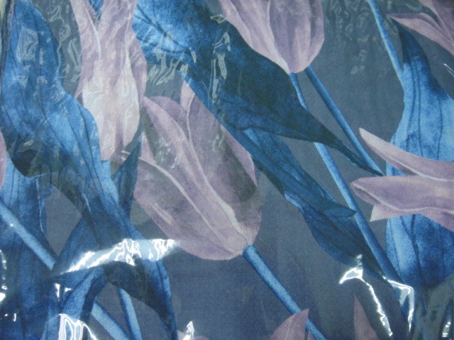  3D цветы+абстракция платок