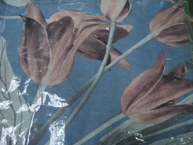  3D цветы+абстракция платок