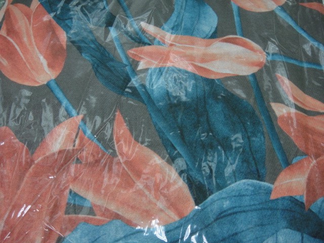  3D цветы+абстракция платок