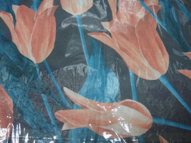  3D цветы+абстракция платок