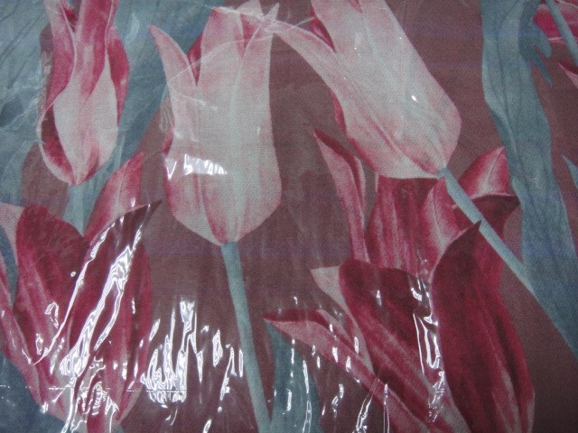  3D цветы+абстракция платок