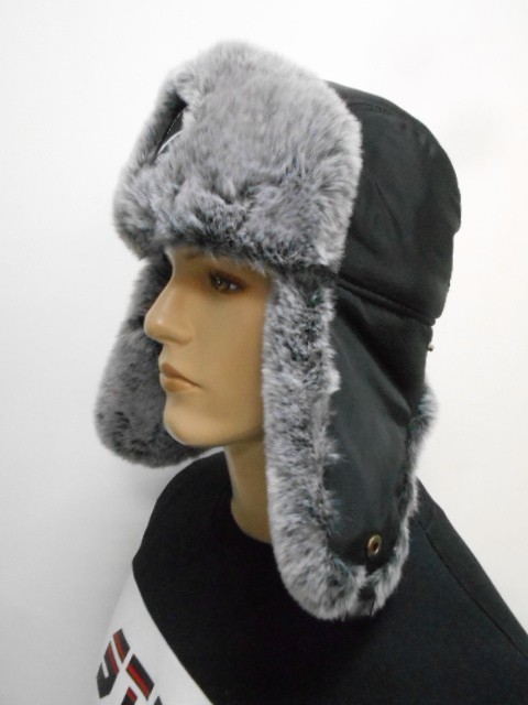  Ушанка плащёвка+мех