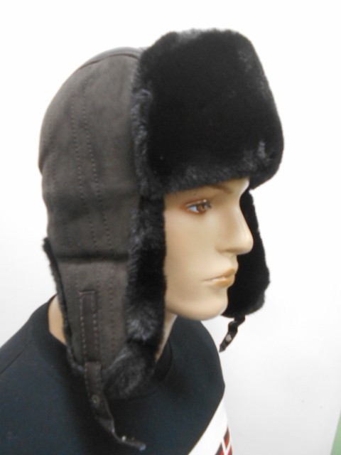  Ушанка замша+кожа