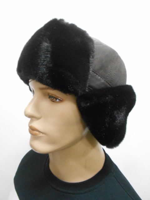  Ушанка замша+кожа
