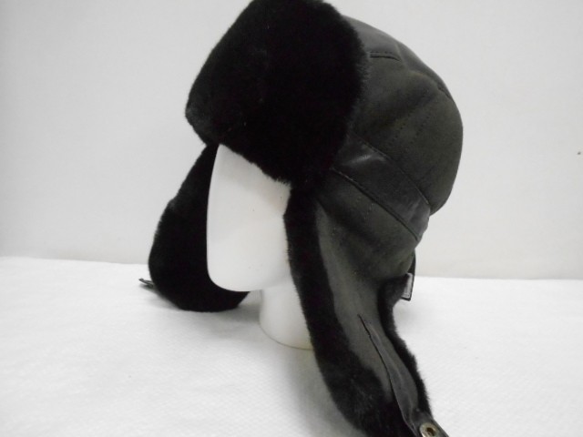  Ушанка замша+кожа