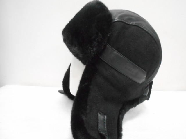  Ушанка замша+кожа
