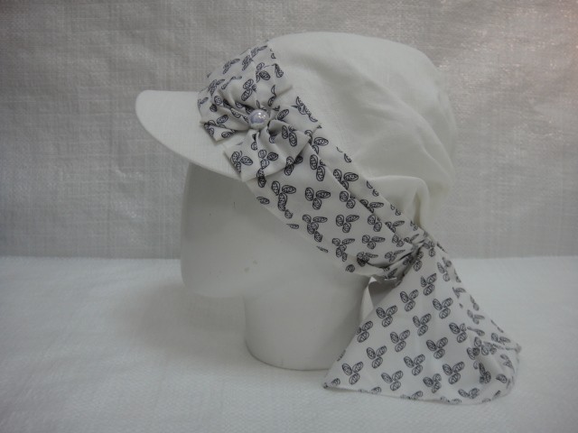 Кепка-бандана лён