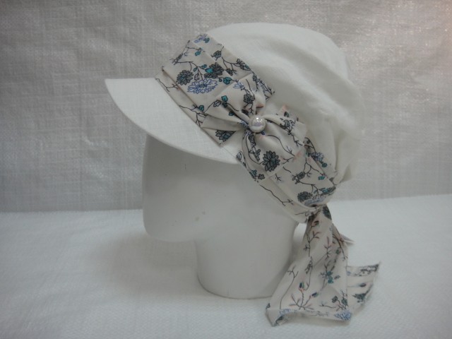 Кепка-бандана лён