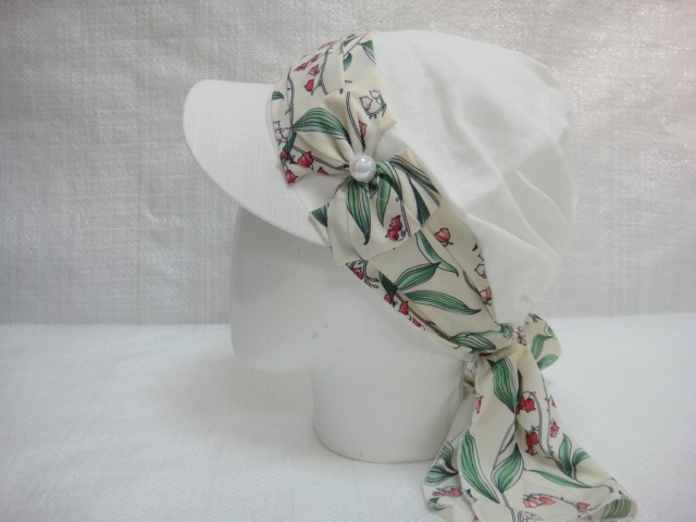 Кепка-бандана лён