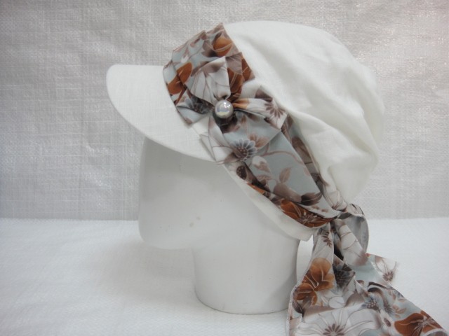 Кепка-бандана лён