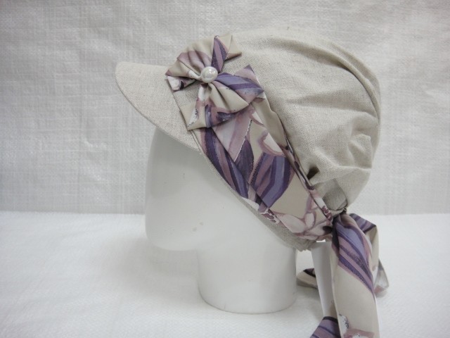 Кепка-бандана лён